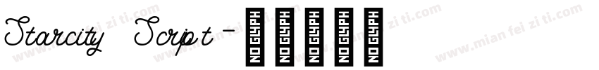 Starcity Script字体转换